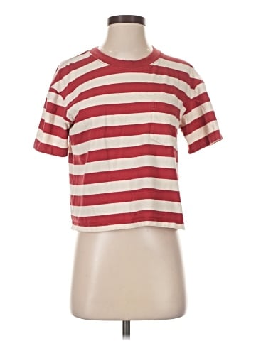 Madewell Easy Crop Tee in Murph Stripe (view 1)