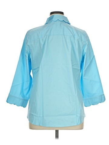 Foxcroft 3/4 Sleeve Button-Down Shirt (view 2)