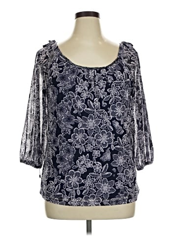 INC International Concepts 3/4 Sleeve Blouse (view 1)