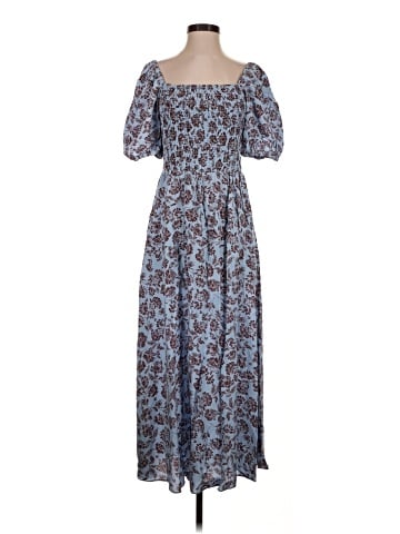 Madewell Smocked Puff-Sleeve Dress in Floral (view 1)