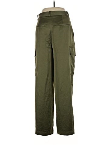 Madewell High-Rise Straight Cargo Trousers in Satin (view 2)
