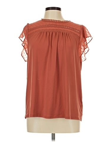 Adrianna Papell Short Sleeve Blouse (view 1)