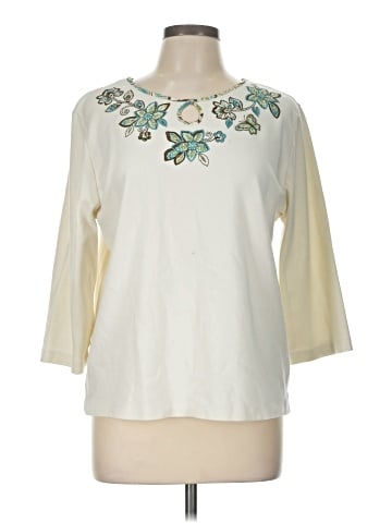 Alfred Dunner 3/4 Sleeve T-Shirt (view 1)