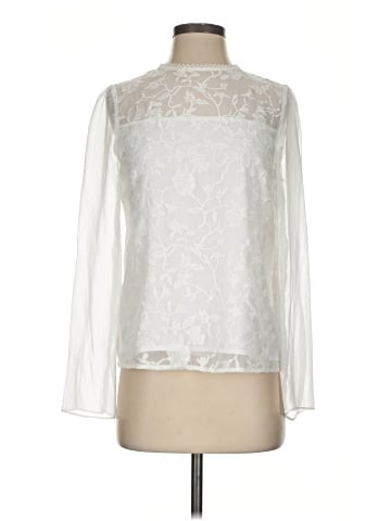 White House Black Market Long Sleeve Blouse (view 1)