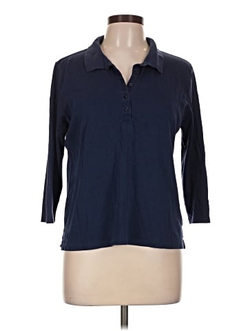 Lands' End Long Sleeve Polo (view 1)