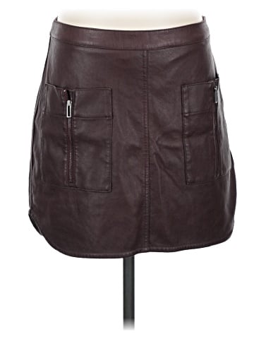 BCBGMAXAZRIA Faux Leather Skirt (view 1)