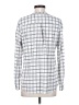 Notations Checkered-gingham White Long Sleeve Blouse Size S - photo 2