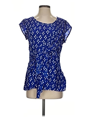 Edme & Esyllte Short Sleeve Silk Top (view 1)