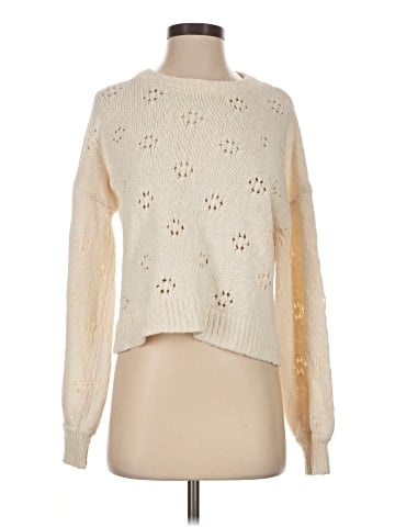Madewell Floral Pointelle Pullover Sweater (view 1)