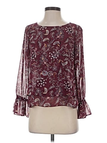 White House Black Market Long Sleeve Blouse (view 1)