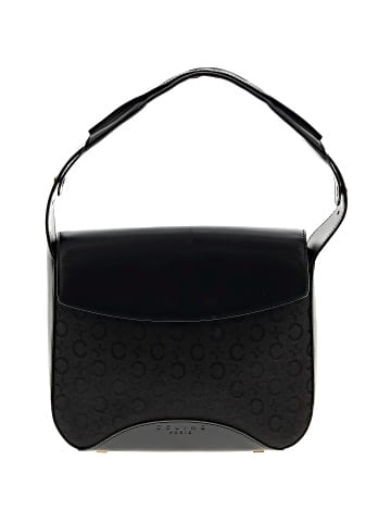 Céline Celine Square Flap Hobo Black C Macadam Canvas Gold (view 1)