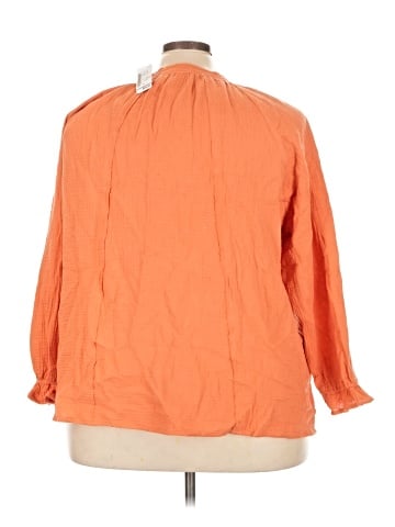 Cj Banks 3/4 Sleeve Button-Down Shirt (view 2)