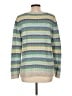 Talbots Outlet Chevron-herringbone Blue Pullover Sweater Size L - photo 2