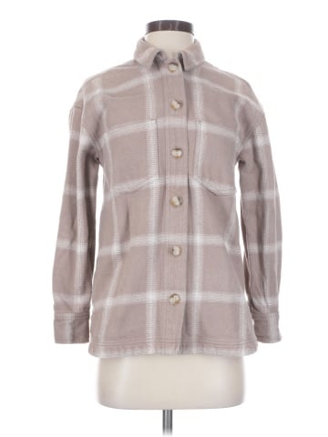 Madewell Flannel Kentwood Oversized Shirt-Jacket in Windowpane (view 1)