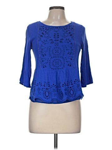 Skies Are Blue 3/4 Sleeve Blouse (view 1)