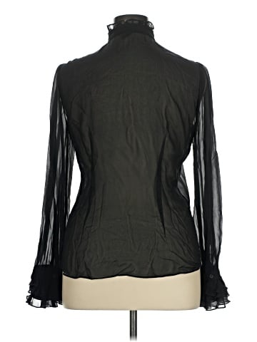 Lauren by Ralph Lauren Long Sleeve Silk Top (view 2)