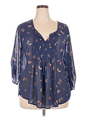 Torrid 3/4 Sleeve Blouse (view 1)