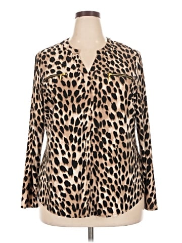 INC International Concepts Long Sleeve Blouse (view 1)