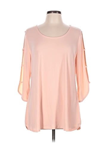 JM Collection 3/4 Sleeve Blouse (view 1)