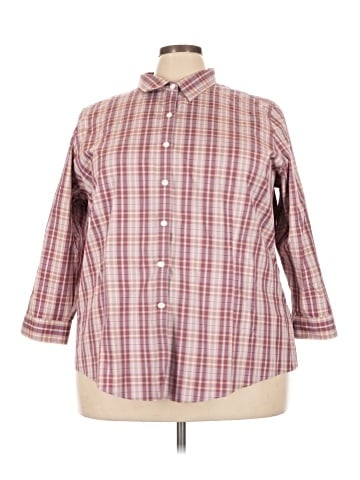 L.L.Bean 3/4 Sleeve Button-Down Shirt (view 1)