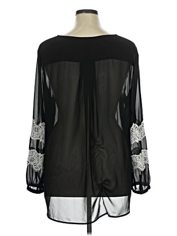 Black Label by Chico's Long Sleeve Blouse (view 2)