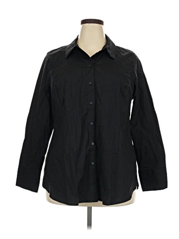 Lane Bryant 3/4 Sleeve Button-Down Shirt (view 1)