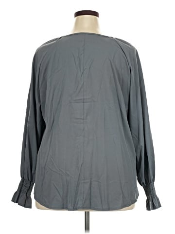 Shein Curve Long Sleeve Blouse (view 2)