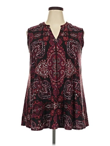 Roz & Ali Sleeveless Blouse (view 1)