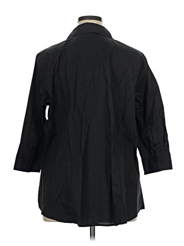 Riders by Lee 3/4 Sleeve Button-Down Shirt (view 2)