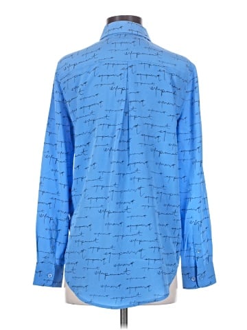 Equipment Long Sleeve Silk Top (view 2)