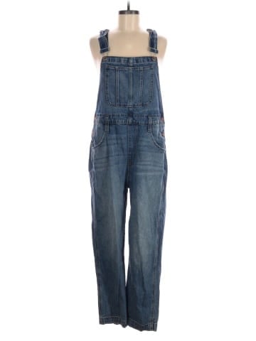 Madewell Straight-Leg Overalls in Elmridge Wash (view 1)