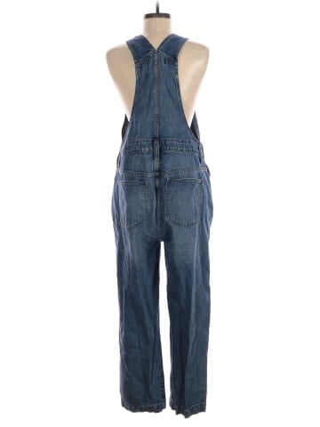 Madewell Straight-Leg Overalls in Elmridge Wash (view 2)