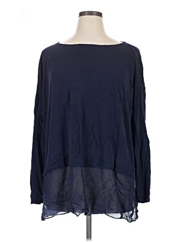 Eileen Fisher Long Sleeve Silk Top (view 1)