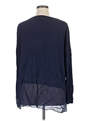 Eileen Fisher Long Sleeve Silk Top (view 2)
