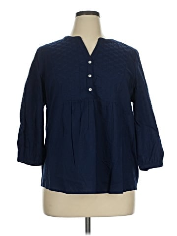 Croft & Barrow 3/4 Sleeve Blouse (view 1)