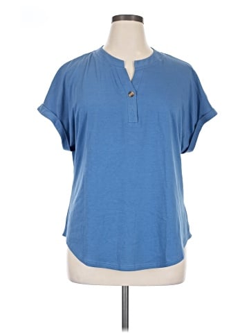 Unbranded Short Sleeve Henley (view 1)
