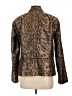 Chico's 100% Polyester Animal Print Brown Blazer Size Lg (2) - photo 2