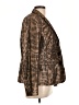Chico's 100% Polyester Animal Print Brown Blazer Size Lg (2) - photo 4