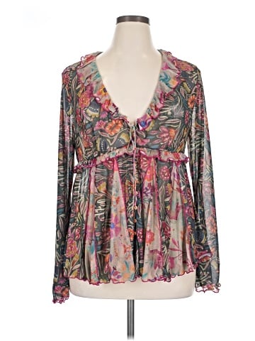 Natural Life Long Sleeve Blouse (view 1)