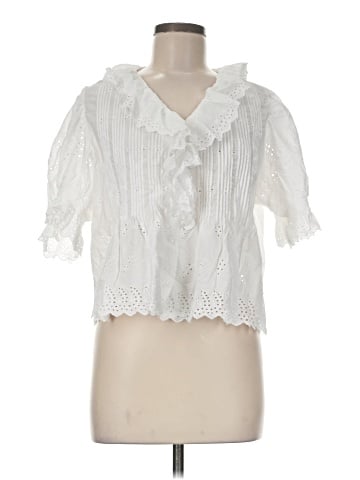 Ultra Pink Short Sleeve Blouse (view 1)