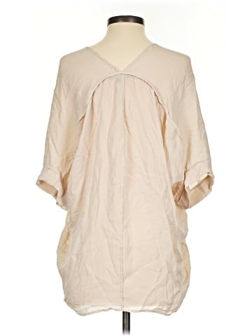 Vince. Short Sleeve Silk Top (view 2)