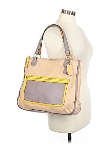 Coach Leather Tote (view 2)