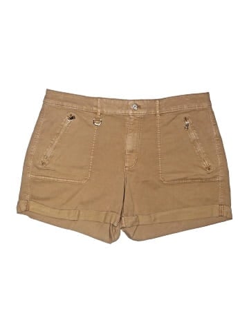 White House Black Market Khaki Shorts (view 1)