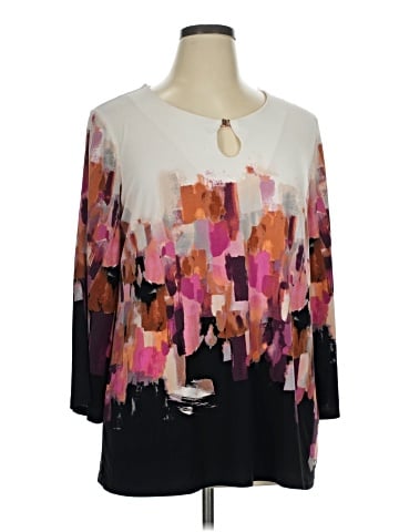 JM Collection 3/4 Sleeve Blouse (view 1)
