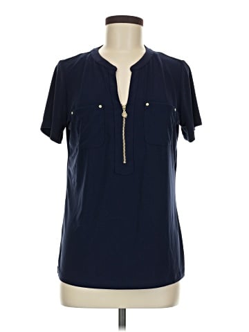 Anne Klein Short Sleeve Blouse (view 1)
