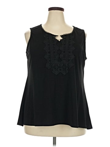 Roz & Ali Sleeveless Blouse (view 1)