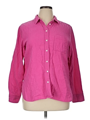 J.Crew Factory Store Long Sleeve Button-Down Shirt (view 1)