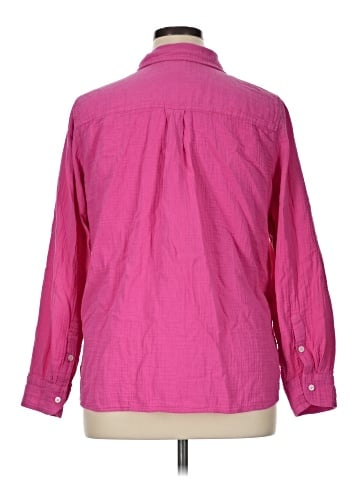 J.Crew Factory Store Long Sleeve Button-Down Shirt (view 2)