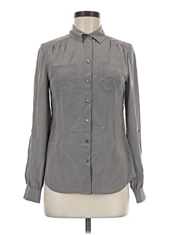 Ann Taylor Long Sleeve Silk Top (view 1)