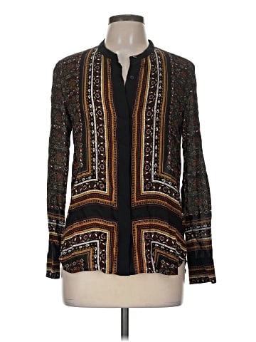 A.L.C. Long Sleeve Silk Top (view 1)